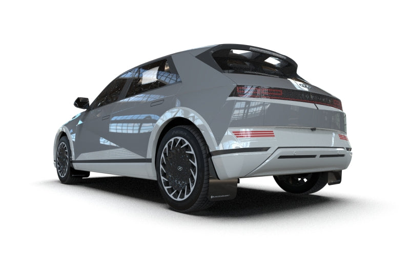 Rally Armor 2025 Hyundai Ioniq 5 PE Black UR Mud Flap w/Silver Logo Mud Flaps Rally Armor