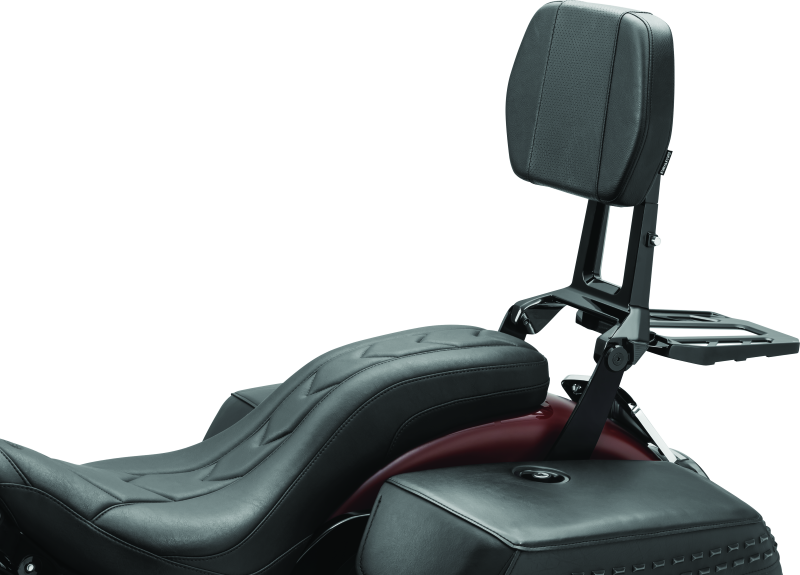 Kuryakyn Neo Driver & Passenger Backrest Black Seats Kuryakyn