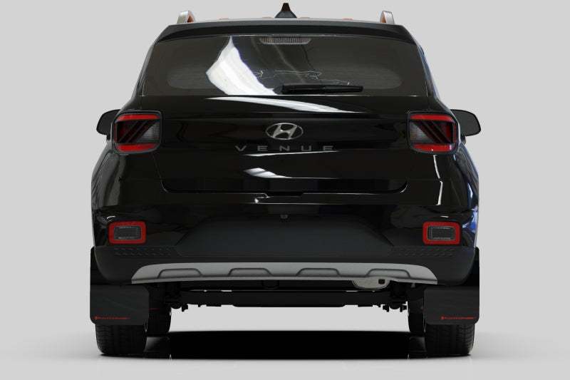 Rally Armor 20-25 Hyundai Venue Black Mud Flap Red Logo Mud Flaps Rally Armor