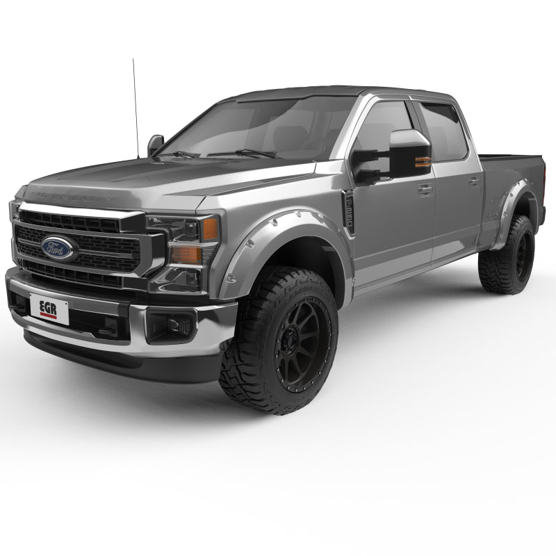 EGR 2017 Ford Super Duty Bolt-On Look Color Match Fender Flares - Set - Ingot Silver Fender Flares EGR