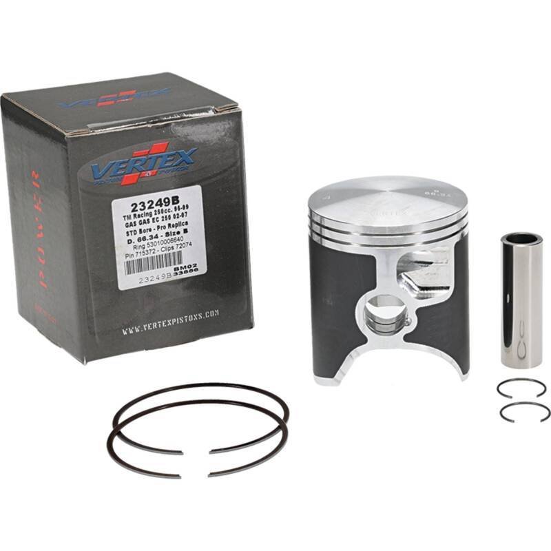 Vertex Piston 02-15 Gas-Gas EC 250 250cc Cast Replica Piston Kit Piston Sets - Powersports Vertex Pistons
