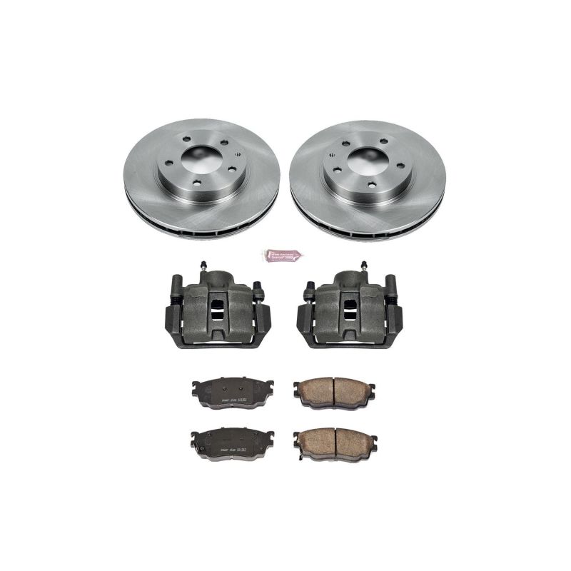 Power Stop 98-02 Mazda 626 Front Autospecialty Brake Kit w/Calipers Brake Kits - OE PowerStop