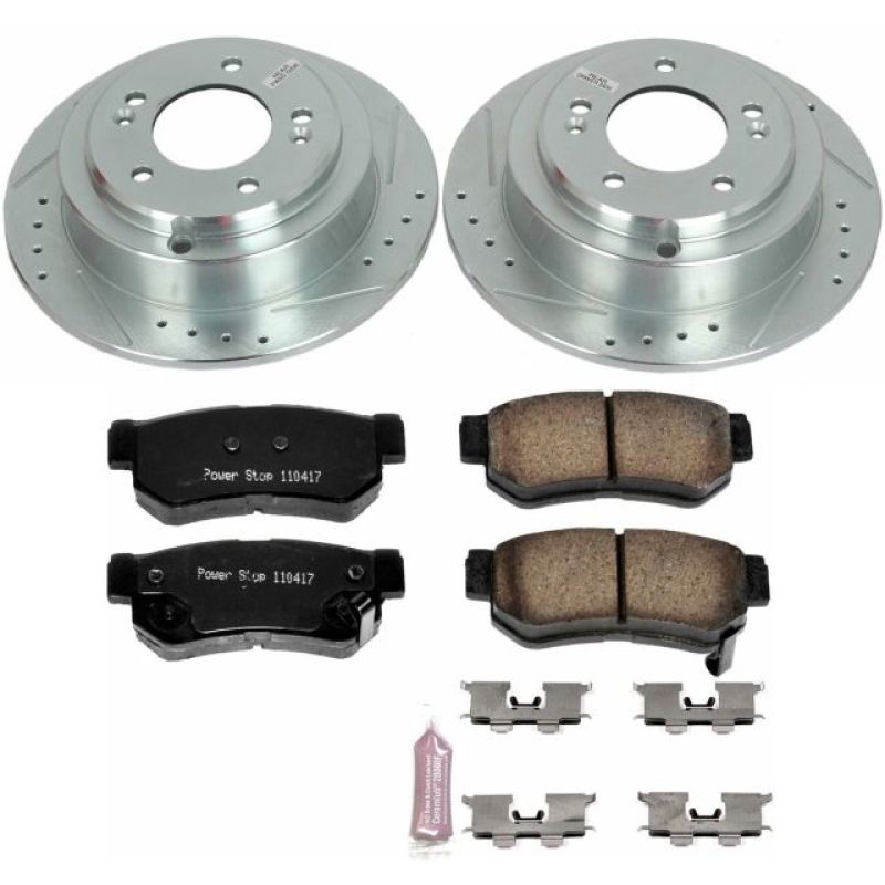 Power Stop 04-06 Kia Amanti Rear Z23 Evolution Sport Brake Kit Brake Kits - Performance D&S PowerStop