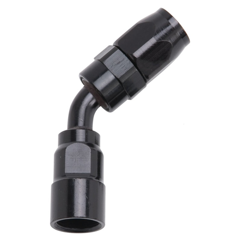Russell Performance -8 AN Black 45 Degree Full Flow Hose End Fittings Russell