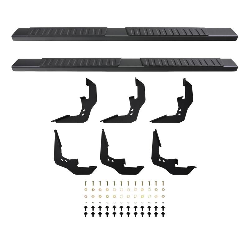 Westin 2019 Chevrolet Silverado/Sierra 1500 Crew Cab R7 Nerf Step Bars - Black Nerf Bars Westin