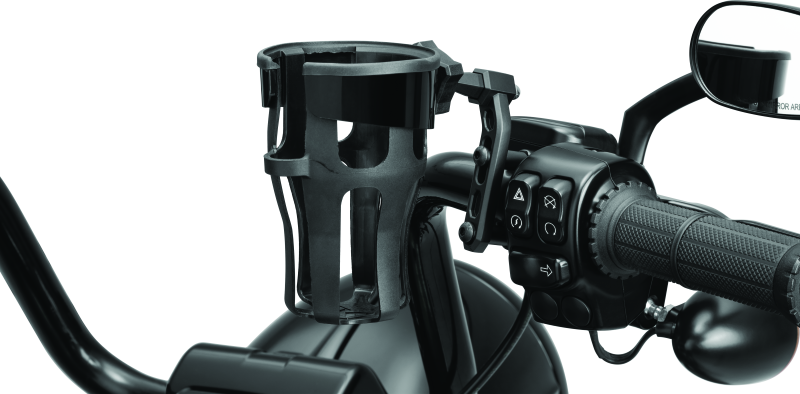 Kuryakyn Reflex Drink Holder Perch Mount Black Cup Holders Kuryakyn