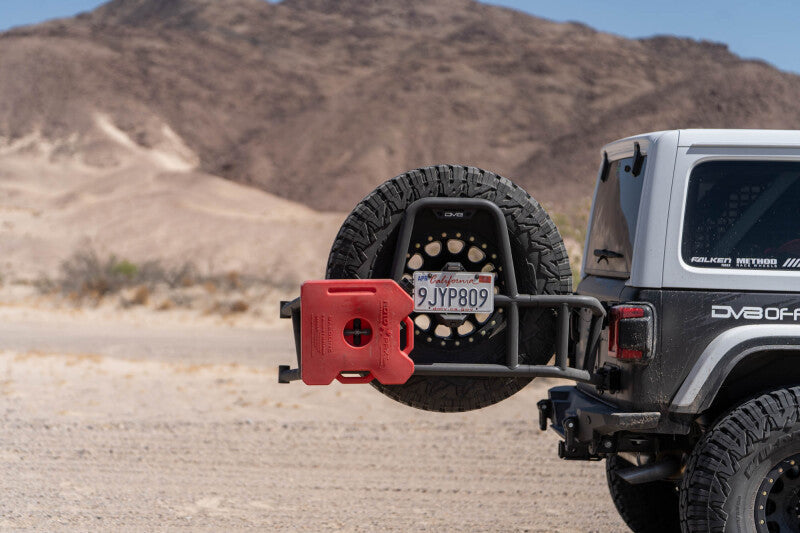 DV8 18-25 Jeep Wrangler JL Body Mounted Tire Carrier Chase Racks DV8 Offroad