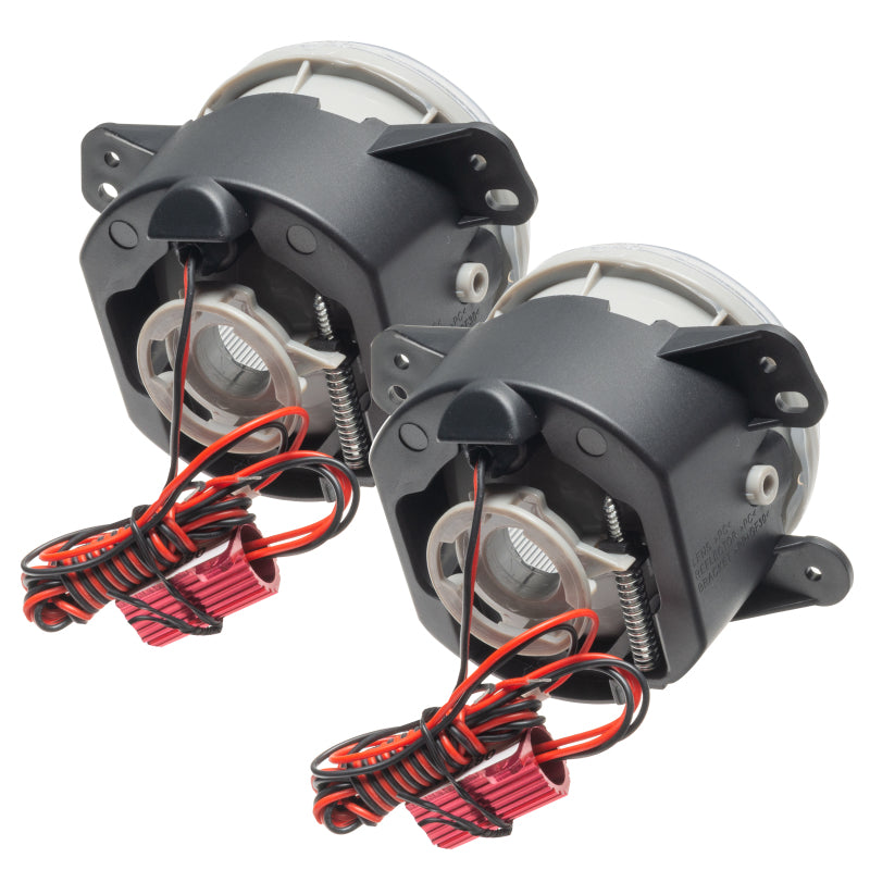 Oracle Lighting 07-09 Jeep Wrangler JK Pre-Assembled LED Halo Fog Lights -Pink Fog Lights ORACLE Lighting