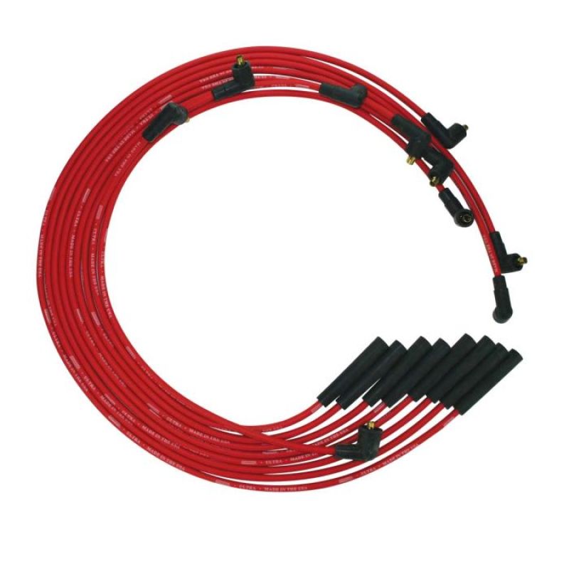 Moroso BB Chrysler Mopar 361/383/400/440 Str Plug Non-HEI Ultra Spark Plug Wire Set - Red Spark Plug Wire Sets Moroso