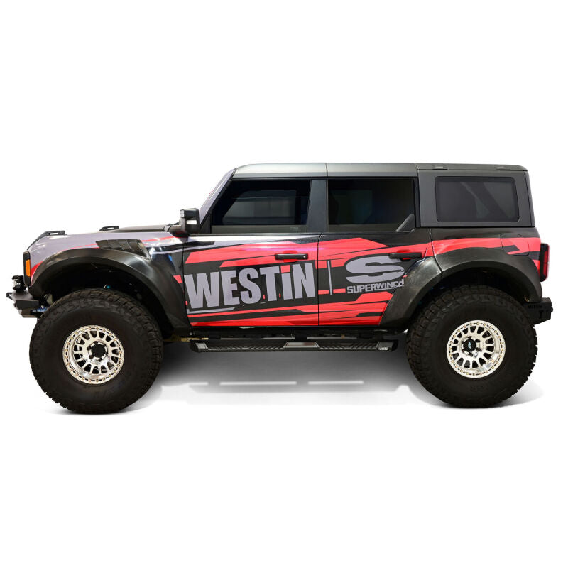 Westin 21-25 Ford Bronco 4dr (Excl. Bronco Sport) AT6 Running Boards - Black Running Boards Westin