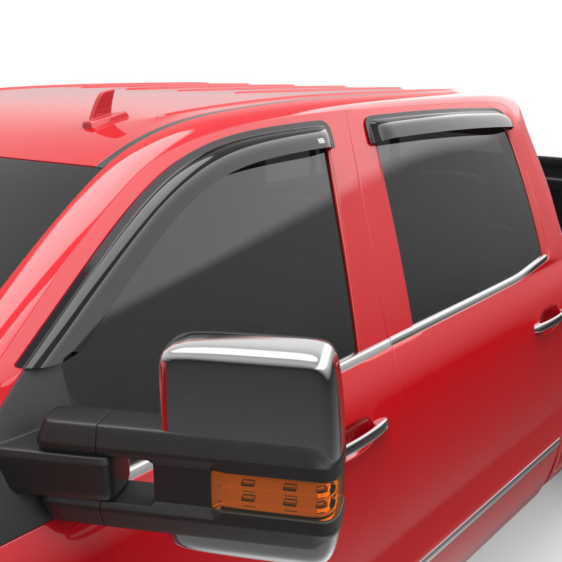 EGR 14+ Chev Silverado Crew Cab Tape-On Window Visors - Set of 4 (641771) Wind Deflectors EGR