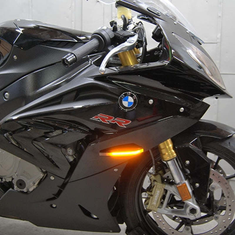 New Rage Cycles 09-19 BMW S1000RR LED Front Turn Signals w/Load EQ Lights Corner New Rage Cycles