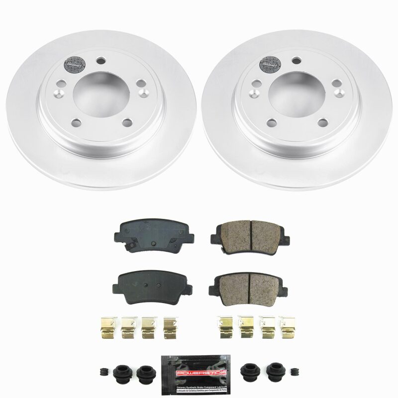Power Stop 21-25 Hyundai Elantra Rear Z23 Coated Brake Kit Brake Kits - Performance D&S PowerStop