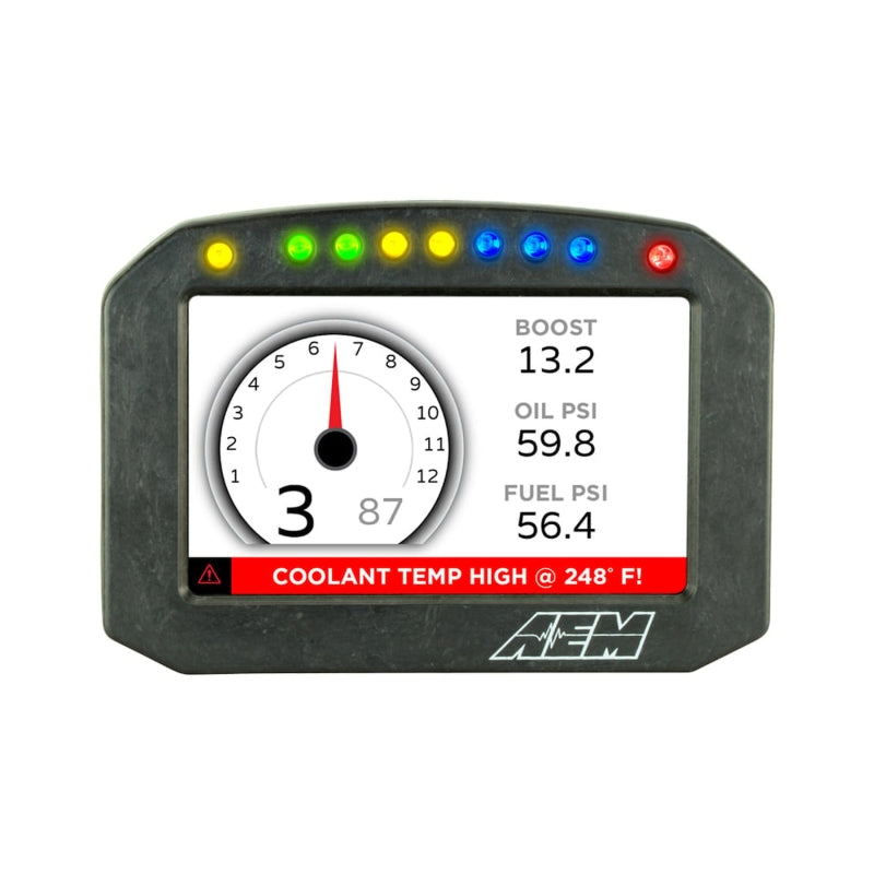 AEM CD-5L Carbon Logging Flush Digital Dash Display Gauges AEM