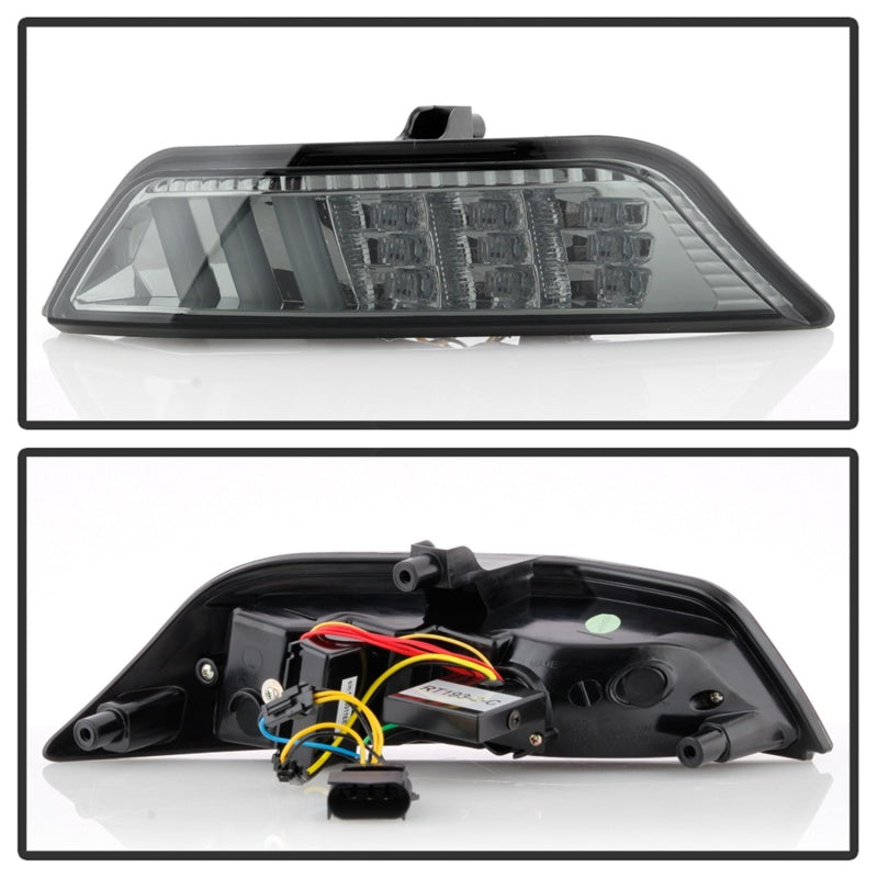 Spyder 15-16 Ford Mustang LED DRL - Smoke (CBL-YD-FM15-LED-SM) Daytime Running Lights SPYDER