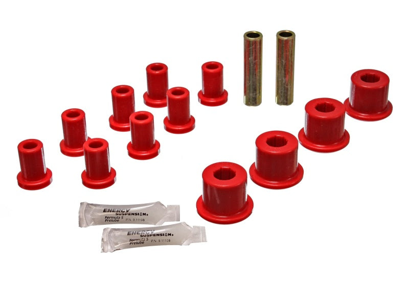 Energy Suspension Rear Spring And Shackle Bushng - Red Bushing Kits Energy Suspension