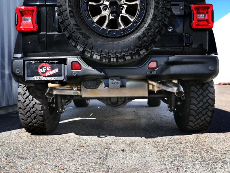 aFe MACHForce XP 304 Stainless Steel Exhaust Tip Upgrade 21-23 Jeep Wrangler JL Rubicon Tips aFe