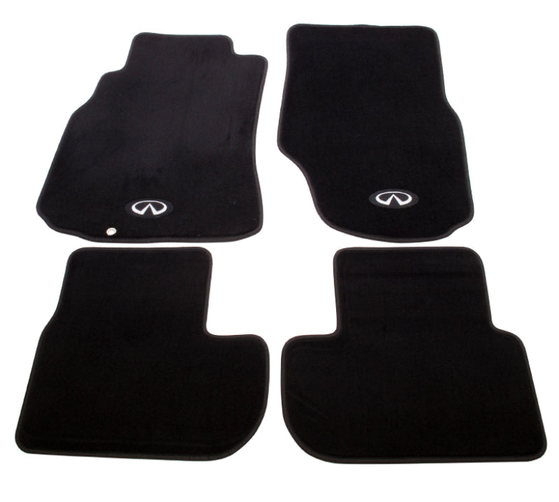 NRG Floor Mats - 03-06 G35 (Infiniti Emblem Logo) - 4pc. Floor Mats Carpeted NRG