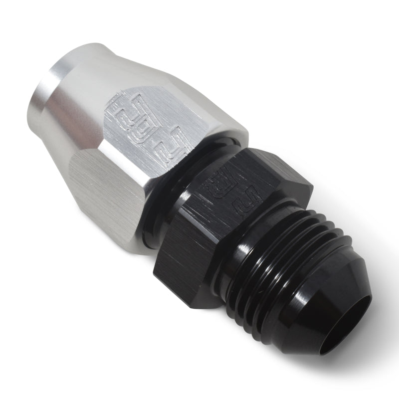 Russell Performance Black/Silver -8 AN Male 37 Degree to 1/2in Aluminum Tube Aluminum Tubing Russell