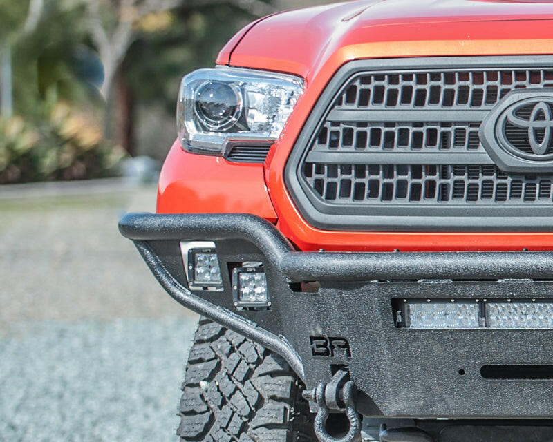 Body Armor 4x4 2016+ Toyota Tacoma Desert Series Front Winch Bumper Bumpers - Steel Body Armor 4x4