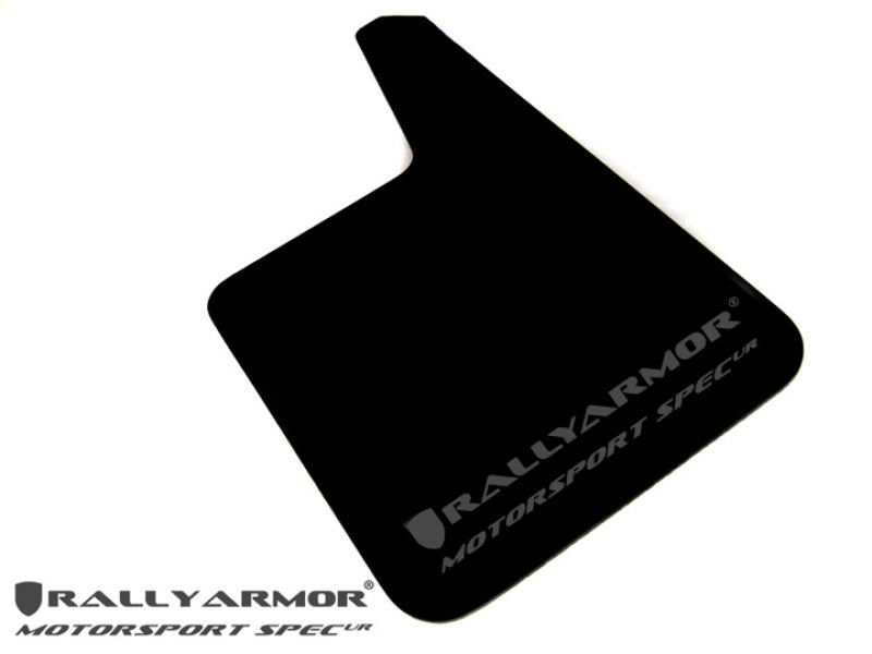 Rally Armor Universal Motorsport Spec Black UR Mud Flap Metallic Black Logo Mud Flaps Rally Armor