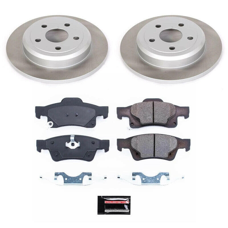 Power Stop 11-20 Jeep Grand Cherokee Rear Semi-Coated Rotor Kit Brake Kits - Performance Blank PowerStop