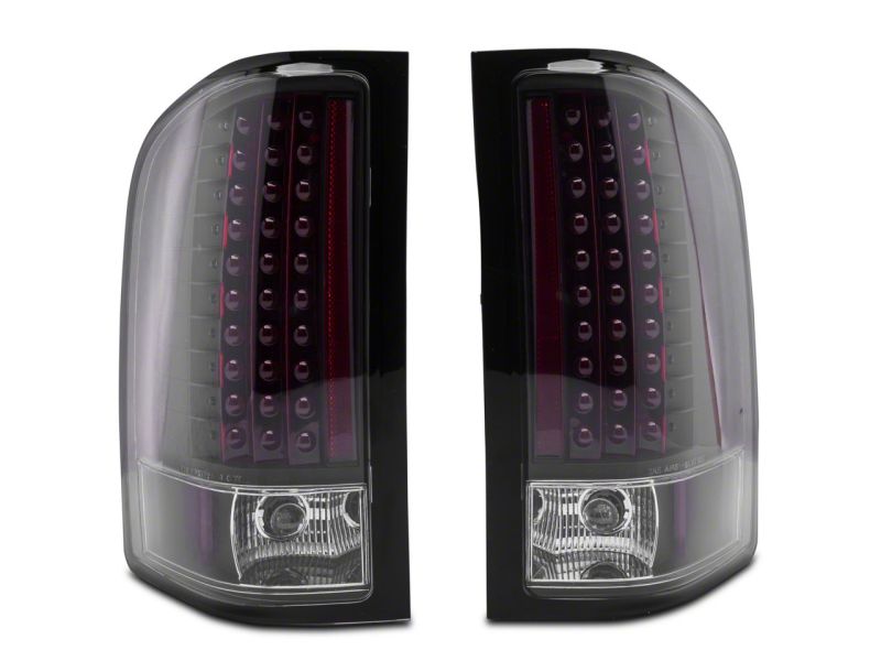 Raxiom 07-13 Chevrolet Silverado 1500 LED Tail Lights- Blk Housing (Clear Lens) Tail Lights Raxiom