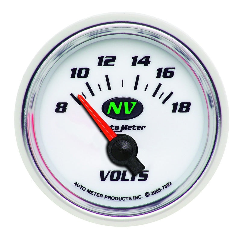 Autometer Voltmeter 52.4mm Short Sweep Electric 8-18 Volts Gauges AutoMeter