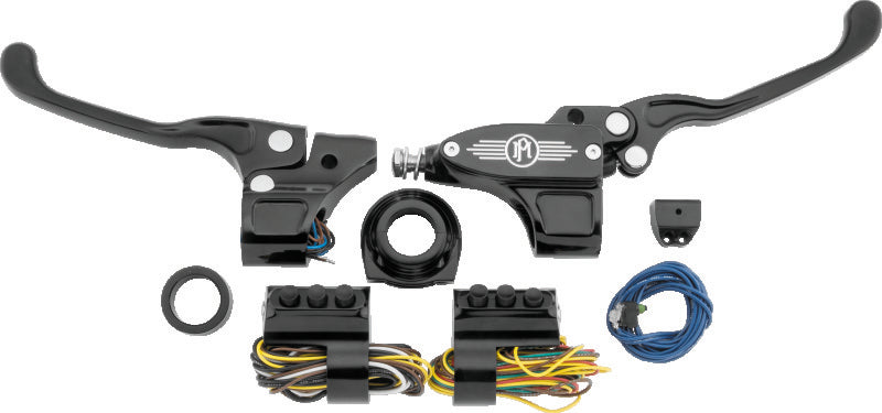 Performance Machine 9/16 Hand Cntrl Set Cbl - Contrast Cut Handlebars Performance Machine