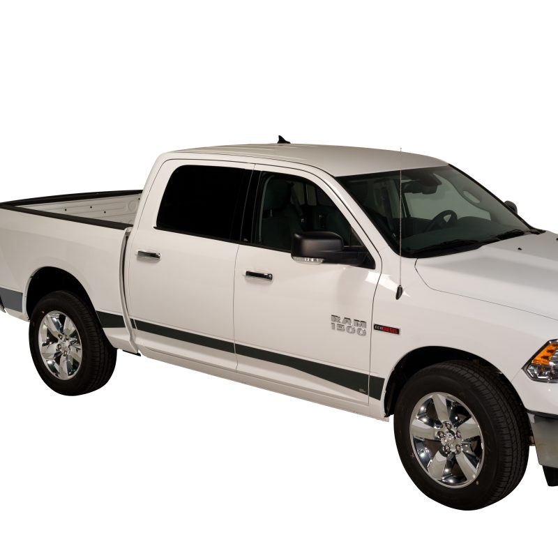 Putco 10-18 RAM 2500 Mega Cab 6.5in- 5.5in Wide w/o Factory Flares 12pcs Blk Platinum Rocker Panels Body Armor & Rock Rails Putco