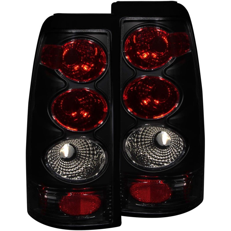 ANZO 1999-2002 Chevrolet Silverado 1500 Taillights Dark Smoke Tail Lights ANZO