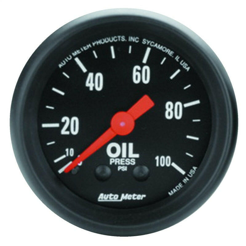 Autometer Z Series 52mm 0-100 PSI Mechanical Oil Pressure Gauge Gauges AutoMeter