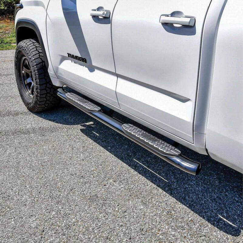 Westin 2022 Toyota Tundra Double Cab PRO TRAXX 4 Oval Nerf Step Bars - Black Nerf Bars Westin
