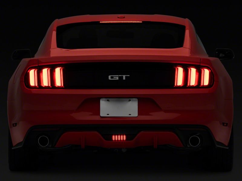 Raxiom 15-17 Ford Mustang Axial LED Reverse Light w/ Running Light Triple Flash Brake Light- Smoked Brake Lights Raxiom