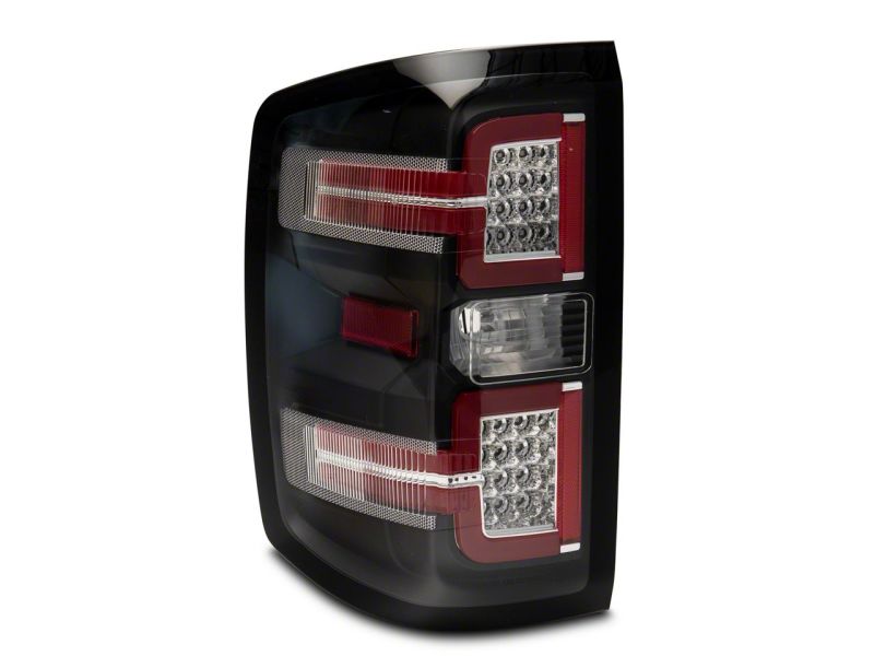 Raxiom 14-18 Chevrolet Silverado 1500 LED Taillights w/ SEQL Turn Signals- Blk Housing (Clear Lens) Lights Corner Raxiom