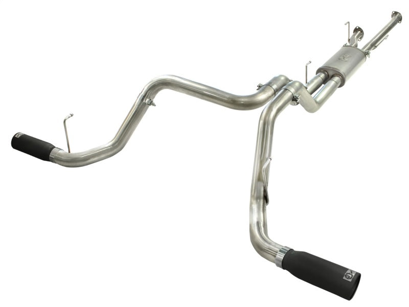 aFe MACHForce XP 2-1/2in to 3in 409 SS Cat-Back Exhaust w/ Black Tips 10-17 Toyota Tundra V8 5.7L Catback aFe