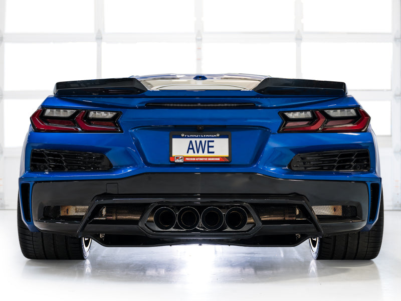 AWE 2023 C8 Corvette Z06 SwitchPath Cat-Back Exhaust - Diamond Black Tips Catback AWE Tuning