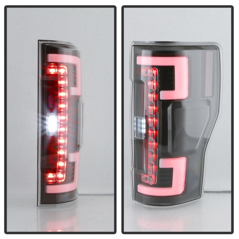 Spyder 17-18 Ford F250 (w/Blind Spot Sens./LED Model Only) LED Tail Lights-Blk ALT-YD-FS17BS-LED-BK Tail Lights SPYDER