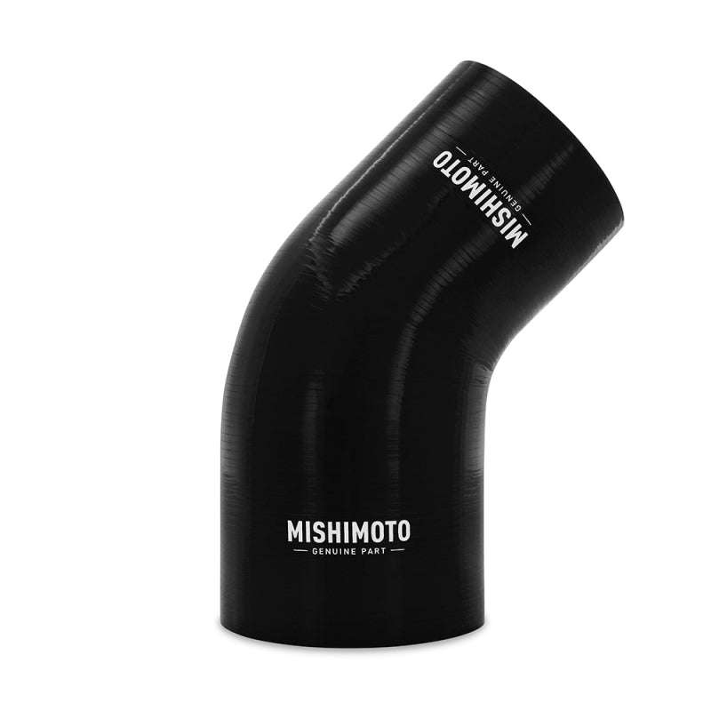 Mishimoto Silicone Reducer Coupler 45 Degree 3in to 3.75in - Black Silicone Couplers & Hoses Mishimoto