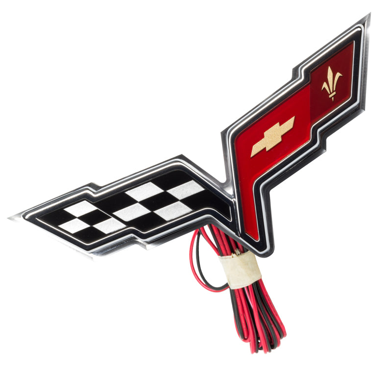 Oracle Chevrolet Corvette C6 Illuminated Emblem - Dual Intensity - Aqua Light Accessories and Wiring ORACLE Lighting