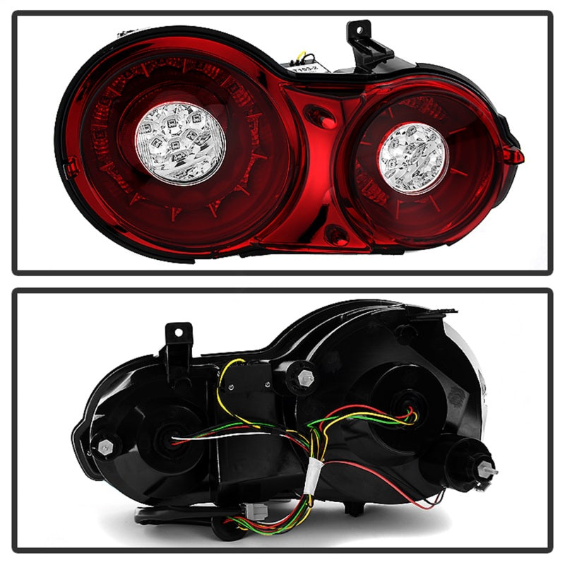 Spyder 09-15 Nissan GTR LED Tail Lights Red Clear ALT-YD-NGTR09-LED-RC Tail Lights SPYDER