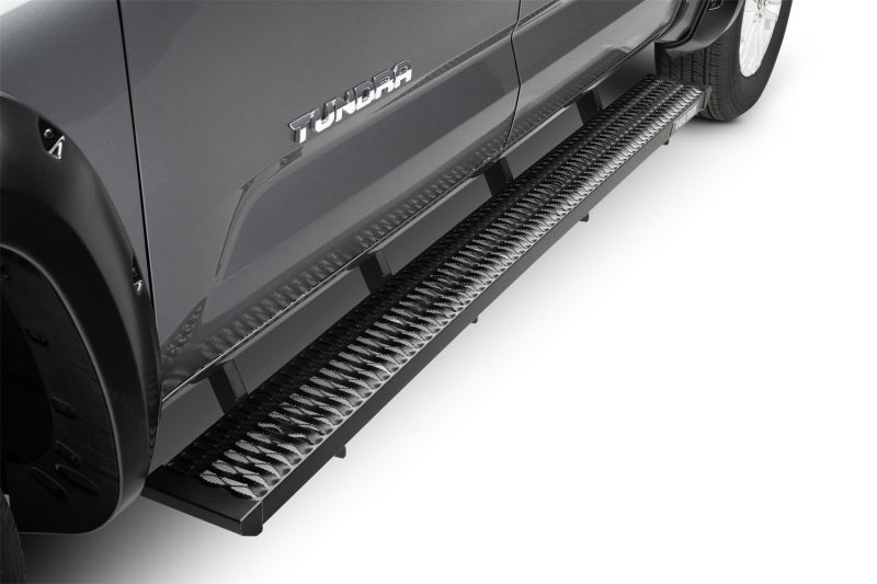 N-Fab Growler Fleet 07-19 Toyota Tundra Quad Cab - Cab Length - Tex. Black Running Boards N-Fab