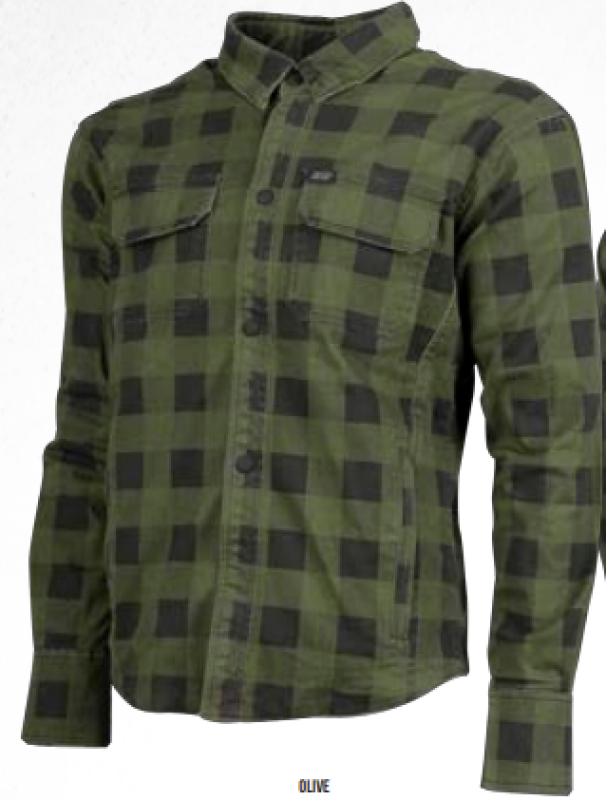 Speed and Strength True Grit Armored Motoshirt Olive/Black - XL Jackets - Textile Speed and Strength