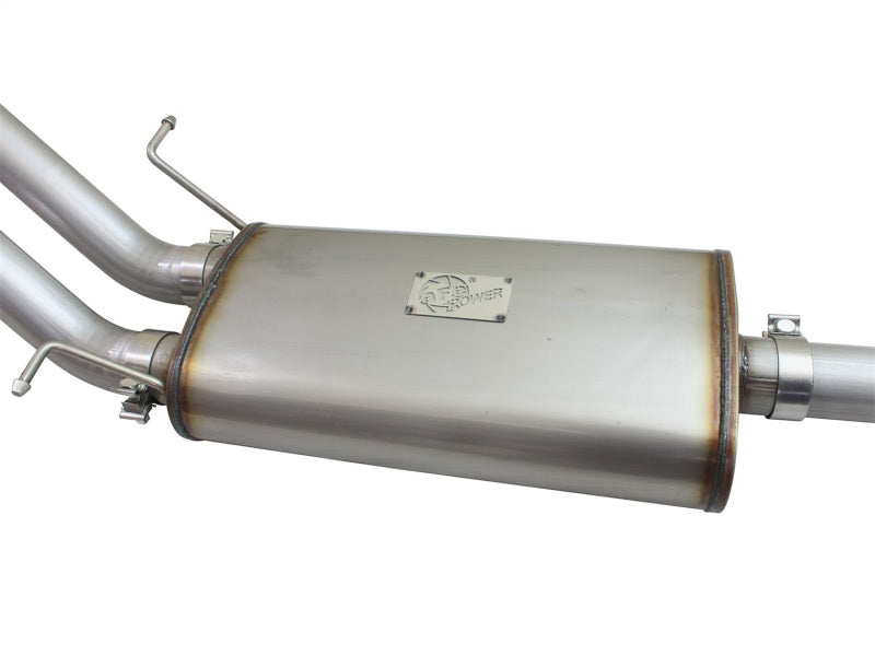 aFe Mach Force-XP Exhaust 3in Cat-Back SS 14-15 GM 1500 Trucks 4.3L/5.3L Dual Split w/ Polished Tip Catback aFe