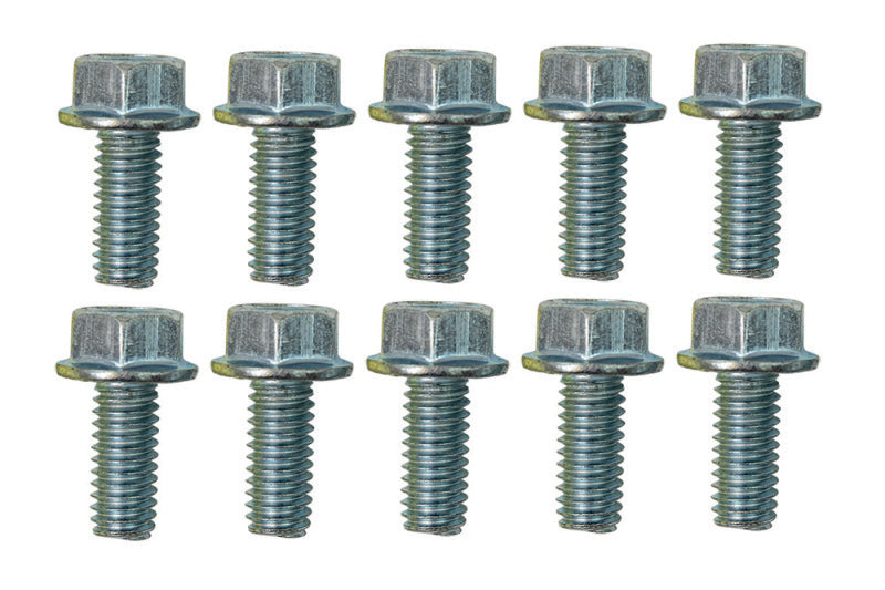 Moroso 5/16in-18 x .750in Serrated Zinc Flange Bolt - 10 Pack Hardware Kits - Other Moroso