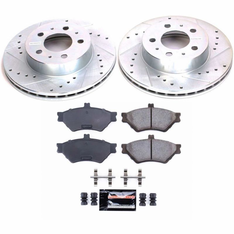 Power Stop 95-97 Ford Crown Victoria Front Z23 Evolution Sport Brake Kit Brake Kits - Performance D&S PowerStop