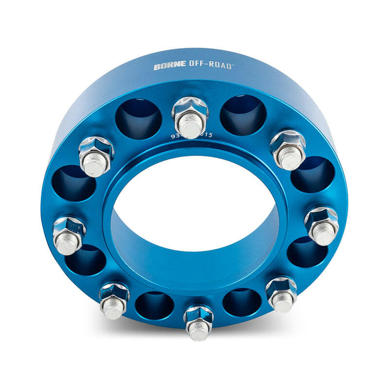 Borne Off-Road Wheel Spacers 8x165.1 116.7 50 M14 Blue Wheel Spacers & Adapters Borne Off-Road