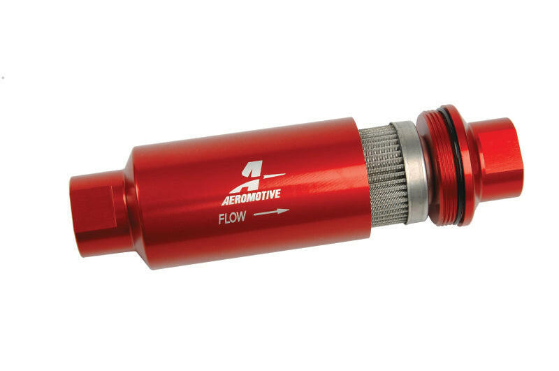 Aeromotive In-Line Filter - (AN-10) 100 Micron SS Element Fuel Filters Aeromotive