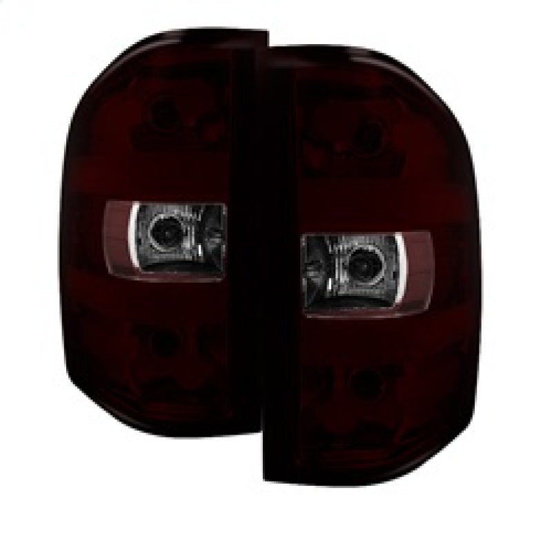 xTune GMC Sierra 07-13 OEM Tail Lights Dark Red ALT-JH-CSIL07-OE-RSM Tail Lights SPYDER