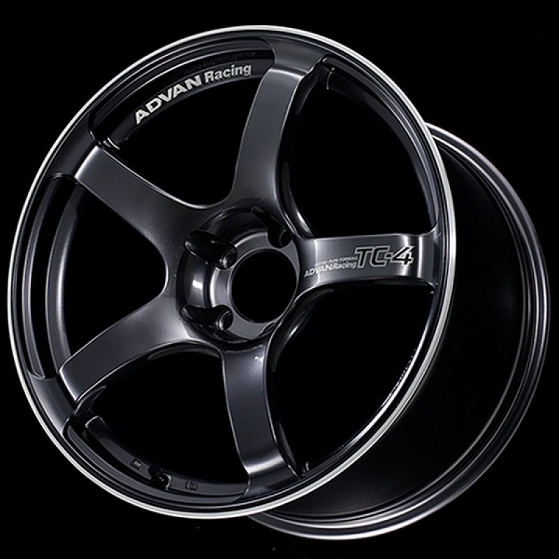 Advan TC4 18x10.5 +15 5x114.3 Racing Gun Metallic and Ring Wheel Wheels - Cast Advan
